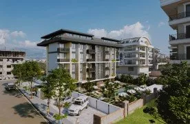 Appartementen in een Nieuw Woongebouw in Oba-Alanya.