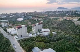 Luxueus Wooncomplex met zeezicht in Kestel Alanya