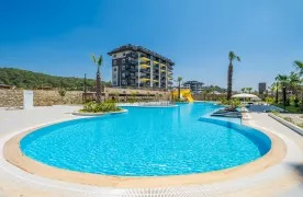 Spectacular 1+1 Appartement met zeezicht in Avsallar, Alanya