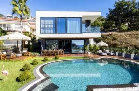 Gemeubileerd 3+1 villa in Alanya zeezicht - Turks staatsburgerschap