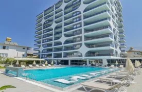 zeezicht Gemeubileerd 2+1 Appartement in het Gezellig Residentie
