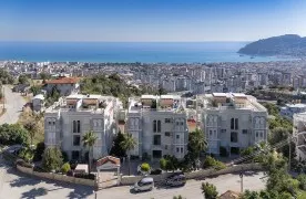 Gemeubileerd Appartement 2+1 te koop met zeezicht - Cikcilli Alanya