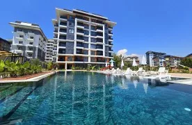1+1 Appartement te koop met sociale faciliteiten Alanya Avsallar