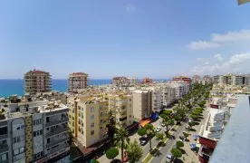 zeezicht, Gemeubileerd 2+1 Appartement te koop in Mahmutlar Alanya