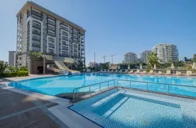 Gemeubileerd 1+1 Appartement met uitzicht te koop in Alanya, Avsallar