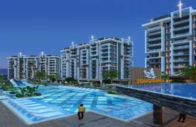 1+1 Appartement met Aqua Park te koop in Avsallar, Alanya