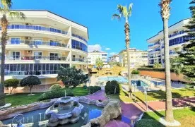 Gemeubileerd 2+1 Appartement te koop in Oba, Alanya, 800 m² to Strand