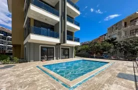 te koop 1+1 Appartement met Zwembad in Alanya, Oba