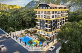 1+1 Appartement te koop met Zwembad in Antalya, Gazipasa