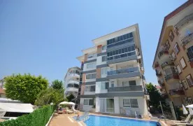Gemeubileerd 1+1 Appartement te koop in Oba, Alanya