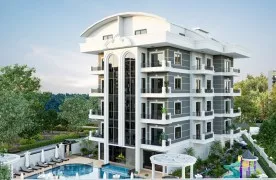 1+1 Appartement te koop met Zwembad in Oba, Alanya