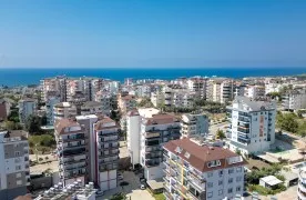 2+1 Duplexappartement te koop 600 m² van het Strand in Alanya
