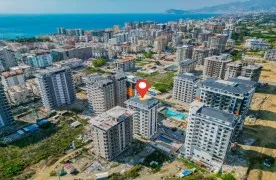 1+1 Appartement te koop 750 m² van het Strand - Alanya Mahmutlar