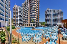 2+1 Gemeubileerd Appartement te koop met zeezicht - Mahmutlar Alanya