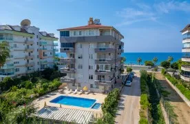 Volledig gemeubileerd 1+1 Appartement met zeezicht in Kestel Alanya