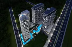 te koop Gloednieuw 1+1 Appartement Alanya Mahmutlar