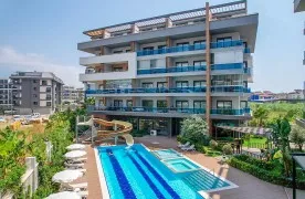 te koop Luxe 3+1 Gemeubileerd Appartement in Oba, Alanya