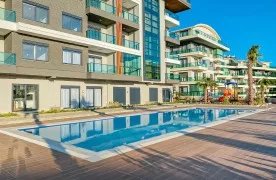 Modern 1+1 Gloednieuw Appartement te koop in Alanya Oba Centrum
