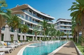 1+1-2+1- 3+1- 4+1 Appartementen in Alanya Oba met Modern voorzieningen