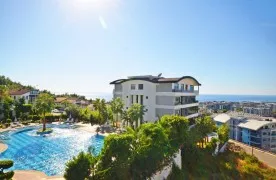Luxueus 3+1 Duplex Appartement met Tuin in Kargıcak, Alanya