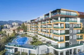 Gemeubileerd 2+1 Appartement met Pools te koop in Kestel, Alanya