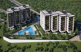 Appartementen te koop met Groot zeezicht in Antalya Terra Modern