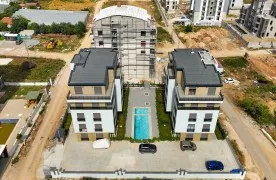 Modern 2+1 Tuin Appartement te koop in Antalya Altıntaş