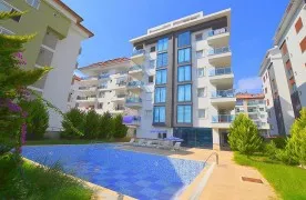 Modern 1+1 Gemeubileerd Appartement met Zwembad in Kestel - Alanya