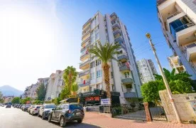 3+1 Gemeubileerd Appartement met zeezicht te koop in Konyaaltı
