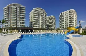 te koop 1+1 Gemeubileerd Appartement met zeezicht in Avsallar