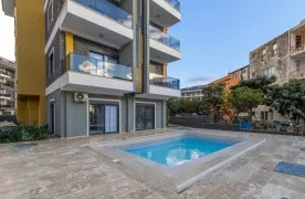 te koop Modern 2+1 Duplex Appartement met Zwembad in Oba Alanya