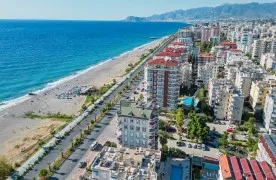 aan zee 2+1 Gemeubileerd Appartement te koop in Alanya, Mahmutlar