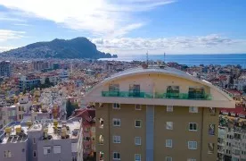 te koop Gemeubileerd 1+1 Appartement in Alanya nabij Cleopatra-strand