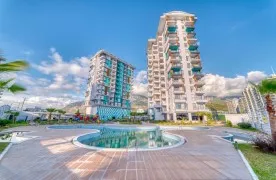 Modern 2+1 Reverse Duplexappartement te koop in Mahmutlar