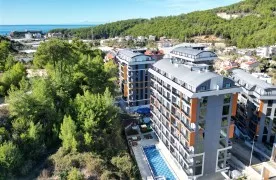 1+1 Appartement te koop in Alanya Avsallar met sociale faciliteiten