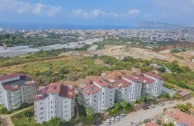 te koop 2+1 Appartement met Zee en Castle uitzichten in Tosmur