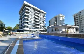 te koop 1+1 Appartement in Avsallar, Alanya met Luxe voorzieningen