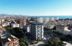 Gemeubileerd 1+1 Appartement te koop dicht bij het Strand in Alanya