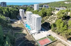 te koop Modern 1+1 Appartement met Zwembad in Avsallar Alanya