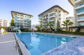 Modern 1+1 Gemeubileerd Appartement te koop in Kestel, Alanya