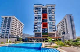 1+1 Gemeubileerd Appartement te koop – zeezicht, Alanya