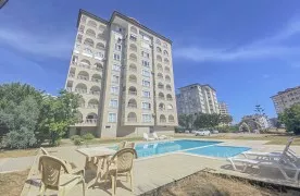 Gemeubileerd 2+1 Appartement in Alanya Cikcilli met Zwembad Access