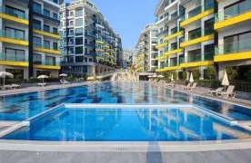 1+1 Gemeubileerd zeezicht Appartement te koop in Kargicak Alanya