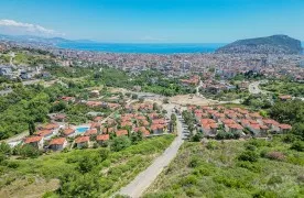 3+1 Gemeubileerd villa met Zee en natuurzicht in Alanya