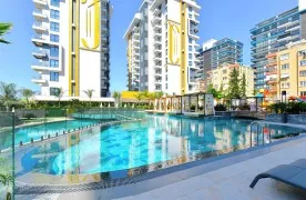 Modern 1+1 Appartement te koop in aan zee Mahmutlar, Alanya