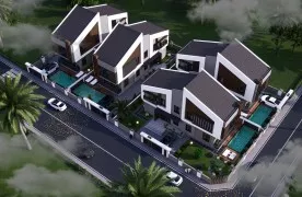 Ruim 5+1 triplex villa te koop in Düzlerçamı, Antalya