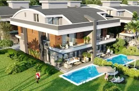 Luxe 5+1 Triplex villa’s te koop in Konyaaltı, Antalya