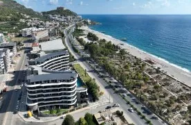 Gemeubileerd 1+1 aan zee Appartement te koop in Alanya Kargıcak