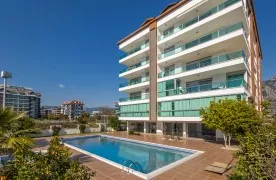 Gemeubileerd 1+1 Appartement te koop in Alanya Kestel