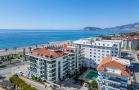 Beachfront 3+1 Appartement te koop in Alanya Kestel